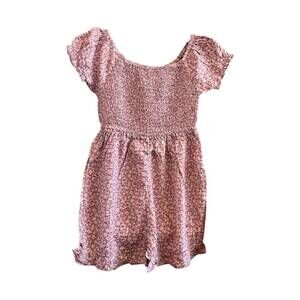 NEW LOSAN girl's viscose floral romper in lilac